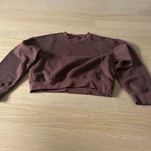 Brown zara crewneck